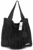 Kožené kabelka shopper bag Vittoria Gotti čierna V6048